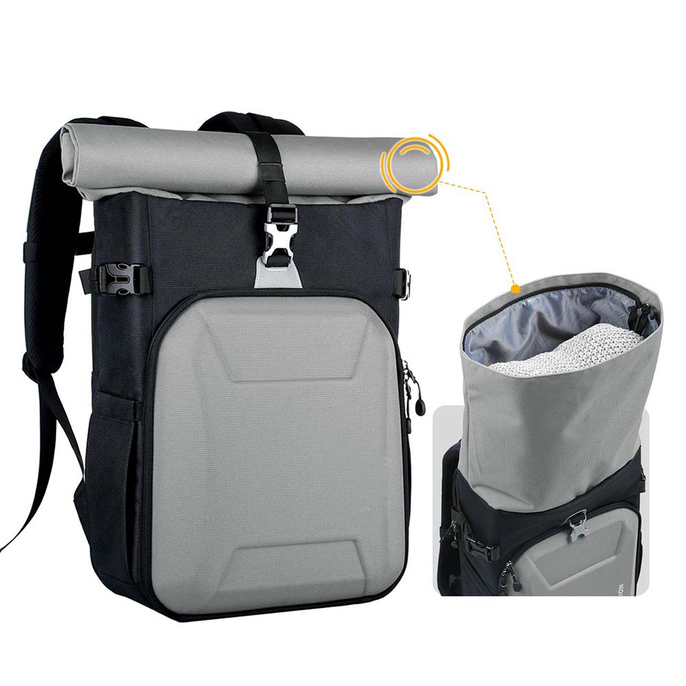 Roll Top Camera Backpack