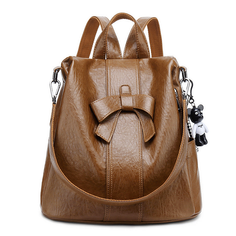 Leather Anti Theft Backpack