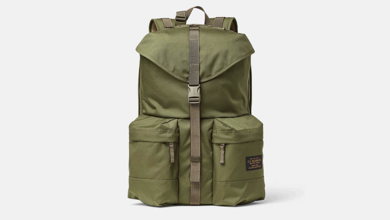 Ripstop nylon fabric backpack