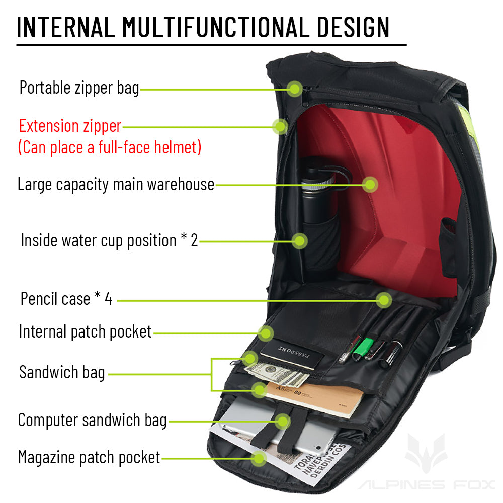Turtle Shell Motorcycle Backpack