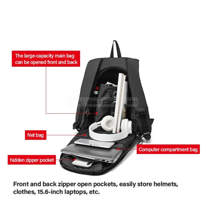 Aerodynamic Motorcycle Backpack