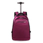 Anti-Theft Rolling Backpack - Purple