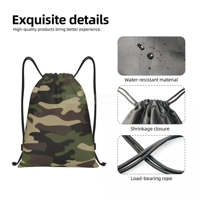 Army Drawstring Backpack