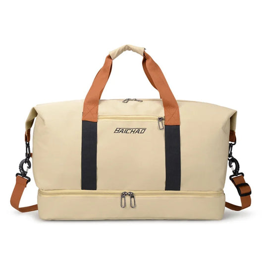 Athletic Duffel Bag - Beige