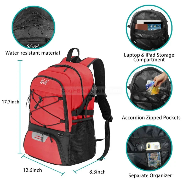 Backpack with Basketball Holder