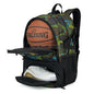 Backpack with Basketball Holder - army green