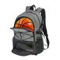 Backpack with Basketball Holder - Gray