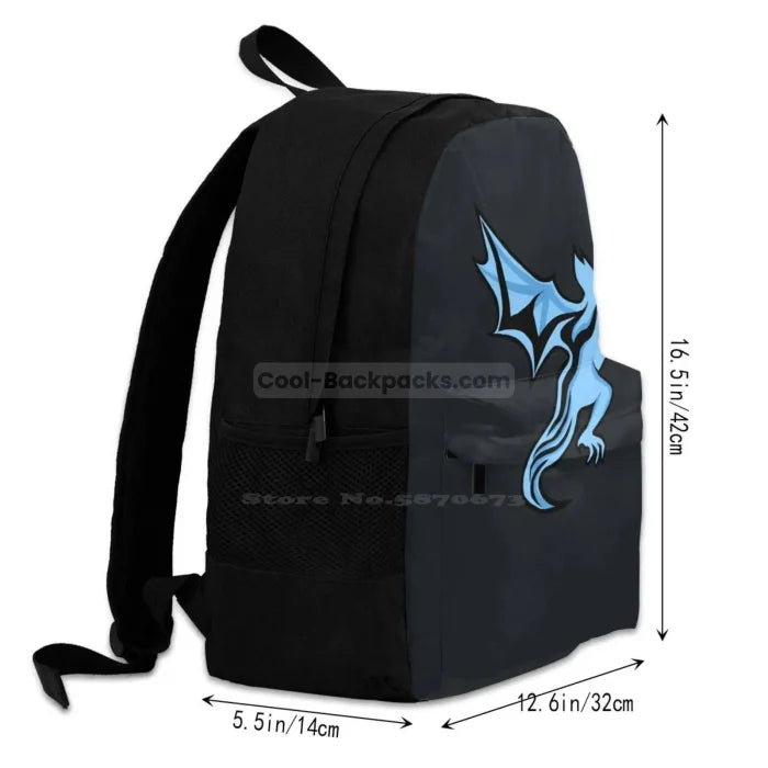 Backpack with Dragon Logo - Backpack - Black