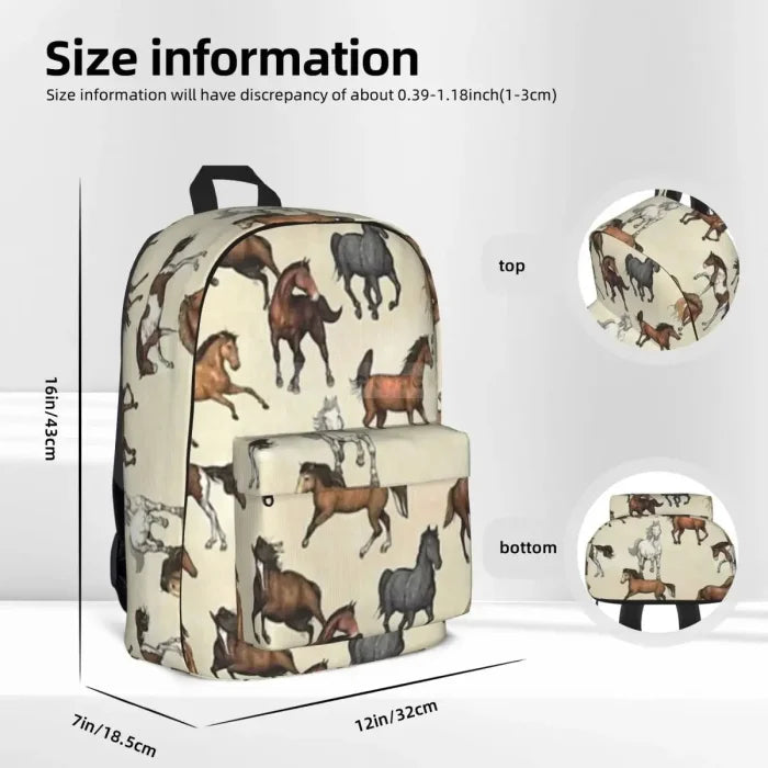 Backpack with Horse Design