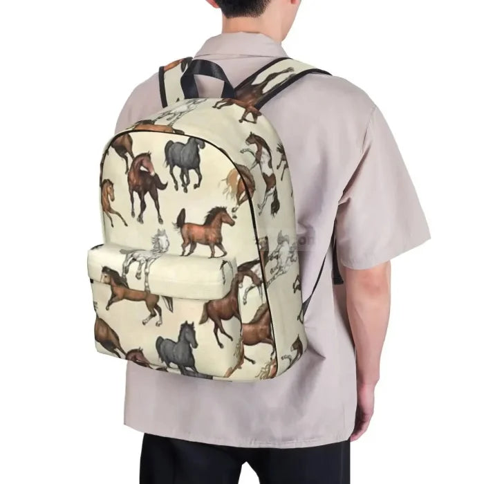 Backpack with Horse Design