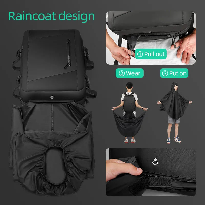 Backpack with Raincoat