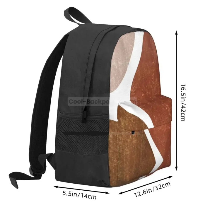 Beige and Brown Backpack