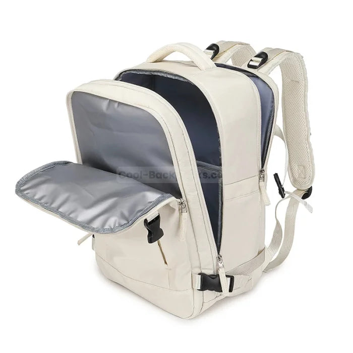 Beige Travel Backpack