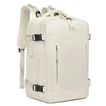 Beige Travel Backpack