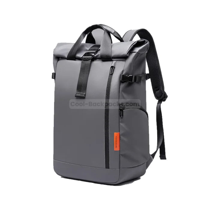 Big Roll Top Backpack - Gray