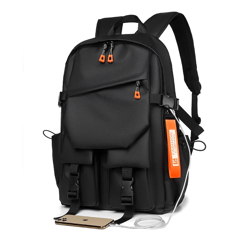 Black and Orange Backpack