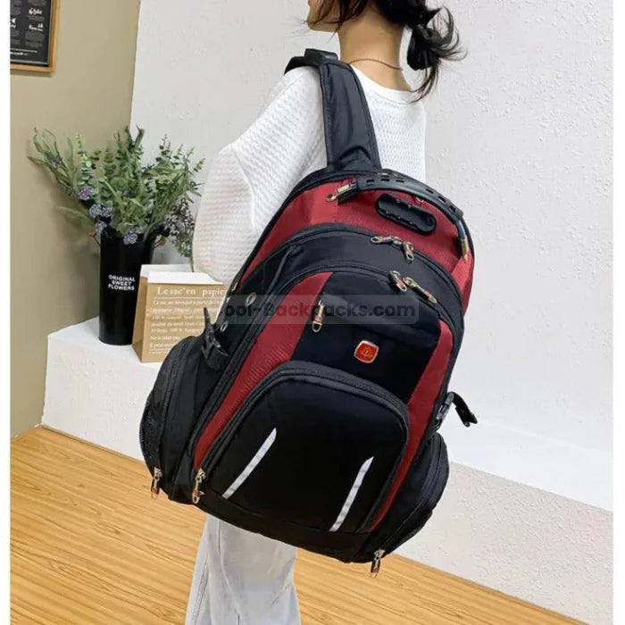 Black and Red Backpack