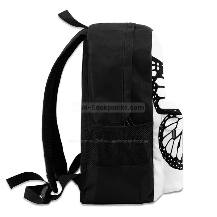 Black and White Butterfly Backpack