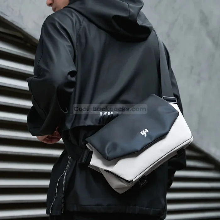 Black and White Messenger Bag