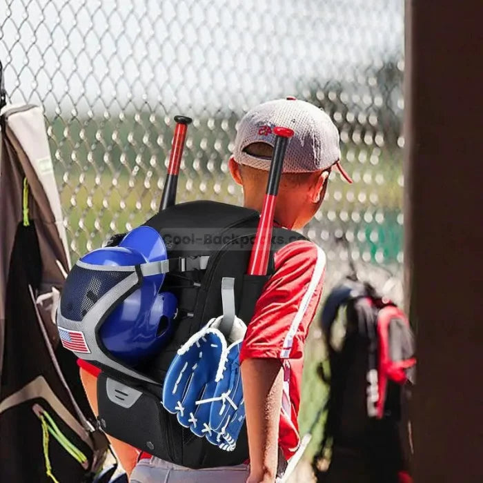 Black Baseball Backpack