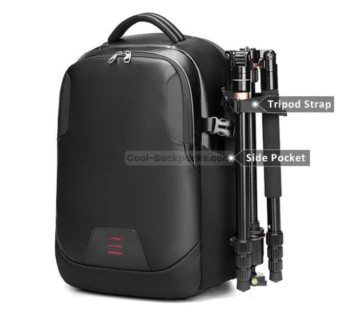 Black Camera Backpack - Black