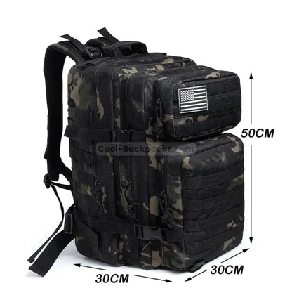 Black Camo Tactical Backpack