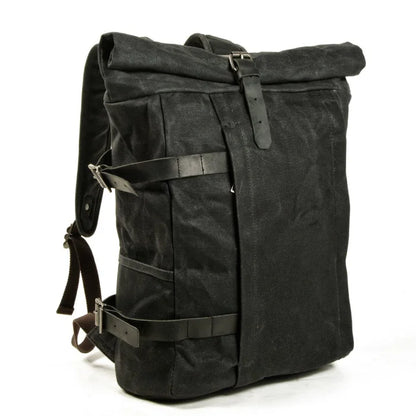 Black Canvas Backpack