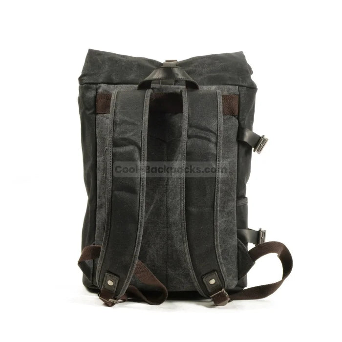 Black Canvas Backpack