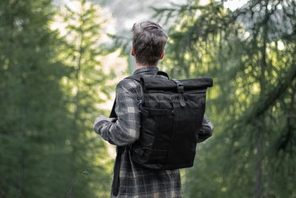 Black Canvas Backpack