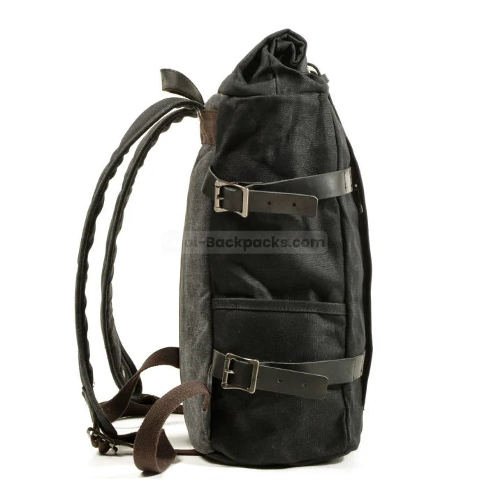 Black Canvas Backpack