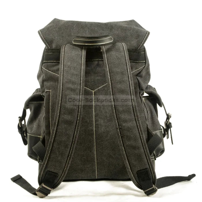 Black Canvas Rucksack