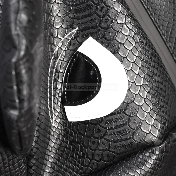 Black Leather Dragon Backpack