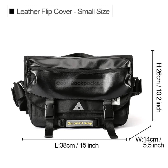 Black Messenger Bag - Small