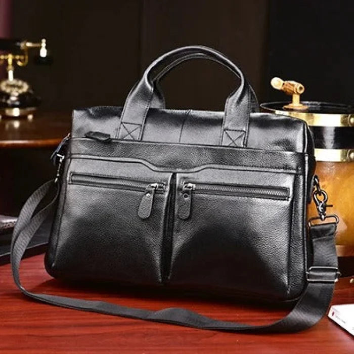 Black Military Messenger Bag - Black03