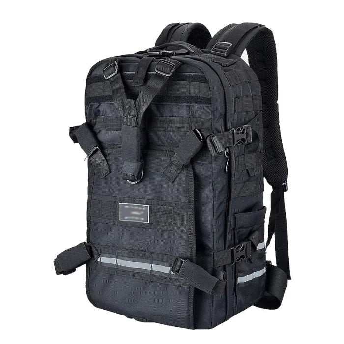 Black Motorcycle Backpack - Black V1