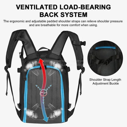 Black Snowboard Backpack - 50L