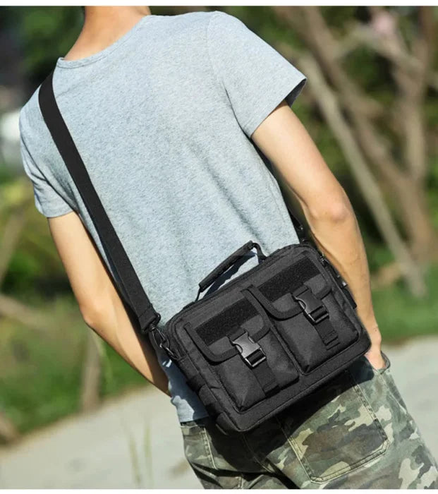 Black Tactical Messenger Bag