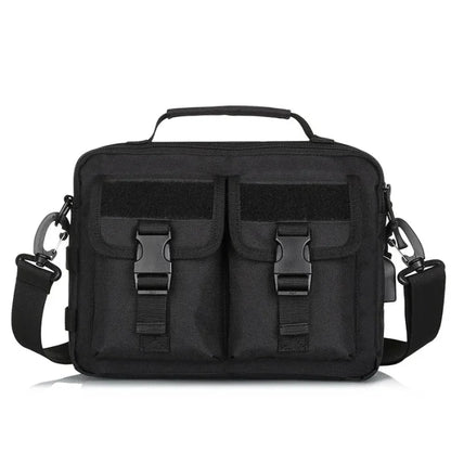 Black Tactical Messenger Bag