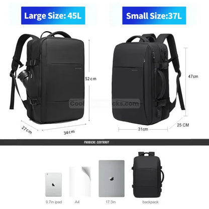 Black Travel Backpack