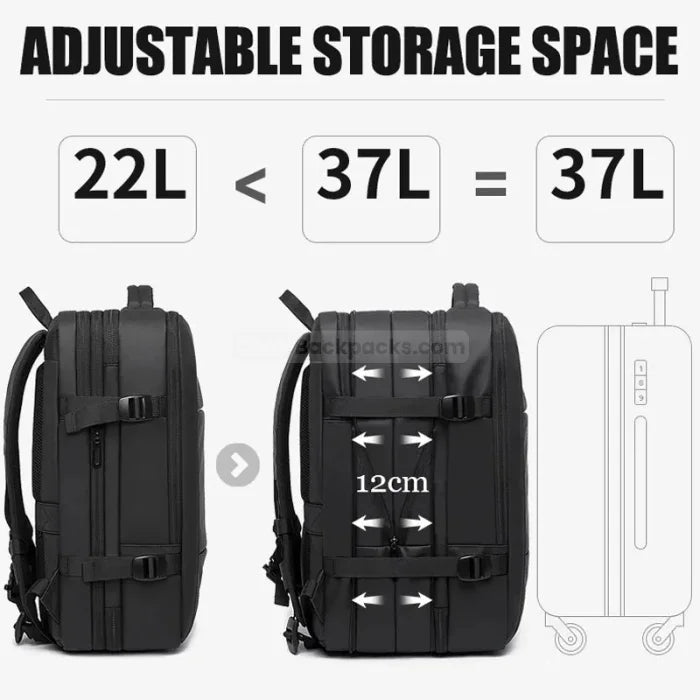 Black Travel Backpack