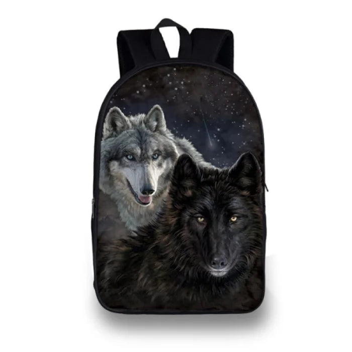 Black Wolf Backpack