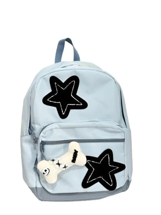 Blue Backpack with Stars