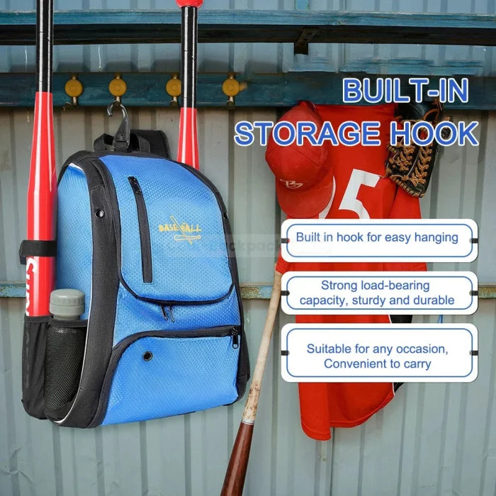 Blue Baseball Backpack