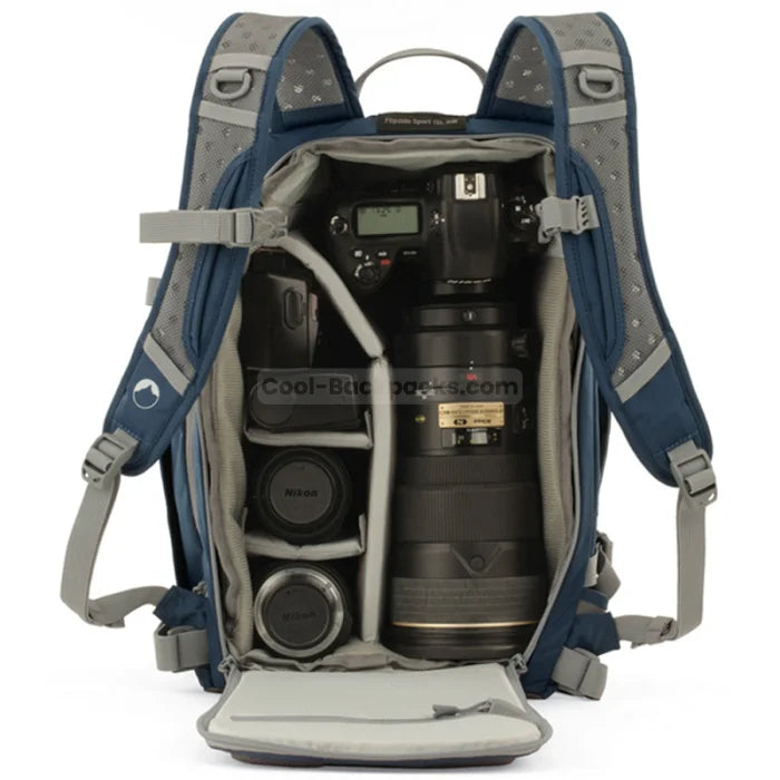 Blue Camera Backpack - Blue