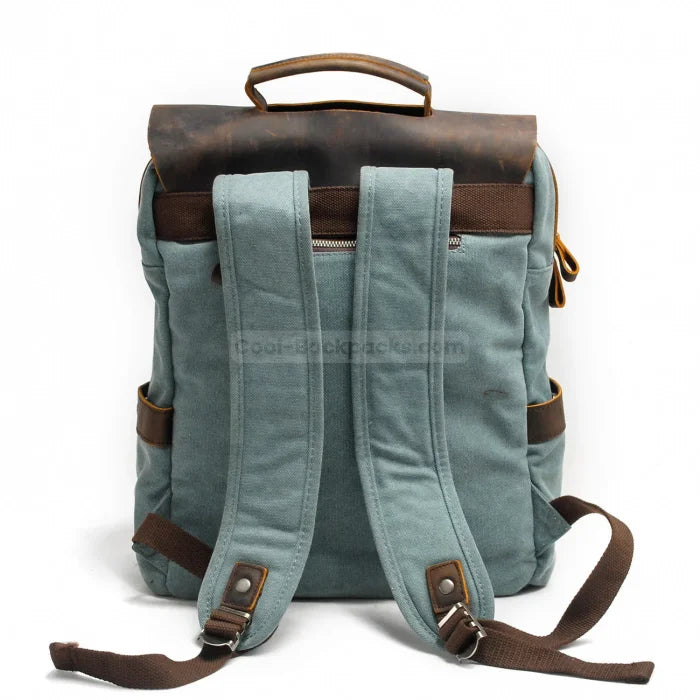 Blue Canvas Backpack