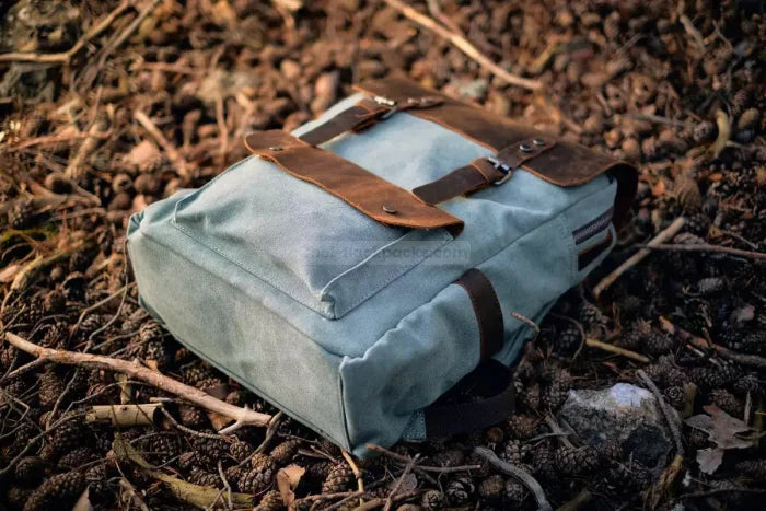 Blue Canvas Backpack