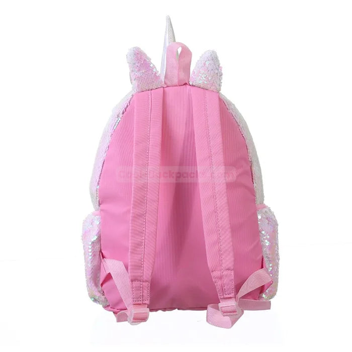 Blue Sequin Unicorn Backpack