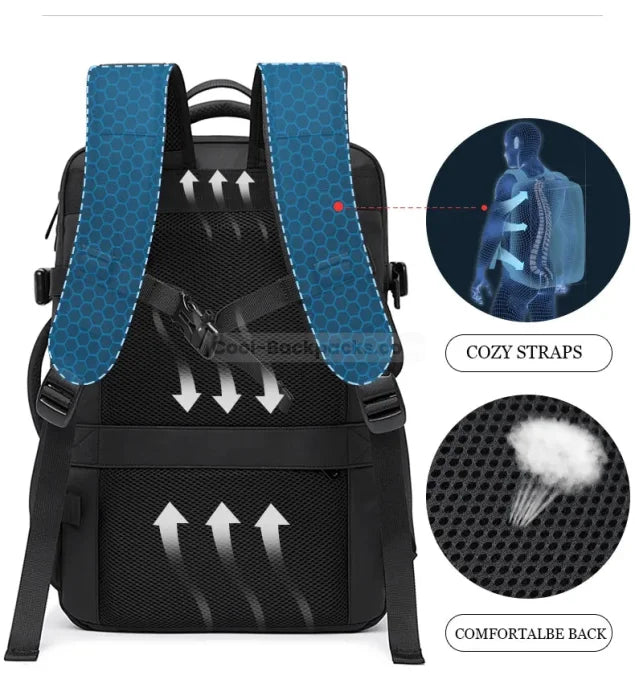 Blue Travel Backpack