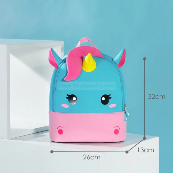 Blue Unicorn Backpack - Unicorn - Large Size