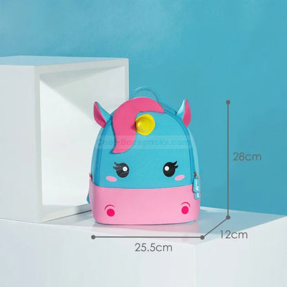 Blue Unicorn Backpack - Unicorn - Medium Size